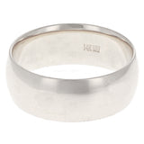 14k White Gold Comfort Fit Plain Wedding Band Ring 8mm Size 11 - White,8mm Ring Size 11