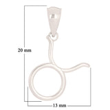 14k White Gold Taurus Zodiac Sign Charm Pendant - Taurus,White