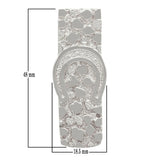 14k White Gold Horse Shoe Nugget Money Clip Money Holder Wallet 17.2 grams - White