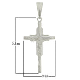 925 Sterling Silver Christian Jesus Christ Catholic Crucifix Cross Pendant