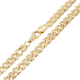 14k Yellow Gold Solid Heavy Miami Cuban Chain Necklace 18" 10mm 119 grams - 18" 119 grams