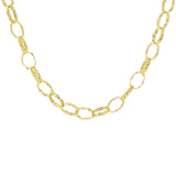 Italian 14k Yellow Gold Diamond Cut Oval Link Chain Necklace 18" 6mm 11.8 grams - 18" 11.8 grams