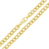 10k Yellow Gold Solid Curb Cuban Link Chain Necklace 20" 7.8mm 52.5 grams - 20" 52.5 grams