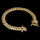 14k Yellow Gold Solid Miami Cuban Chain Bracelet 8.5" 10mm 68.3 grams