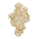 14k Yellow Gold Solid Free Form Nugget Charm Pendant 1.1" 5 grams - Yellow