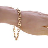 10k Yellow Gold Solid Gucci Mariner Link Chain Bracelet 8mm 7" - 9"