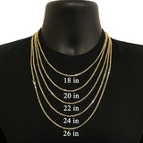 Italian 14k Yellow Gold Solid Anchor Cable Link Chain Necklace 18" 2.6mm 13.7g - 18" 13.7 grams