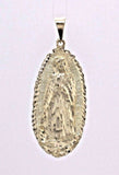 10k Yellow Gold Virgin Mary Lady of Guadalupe Religious Charm Pendant 8.5 grams