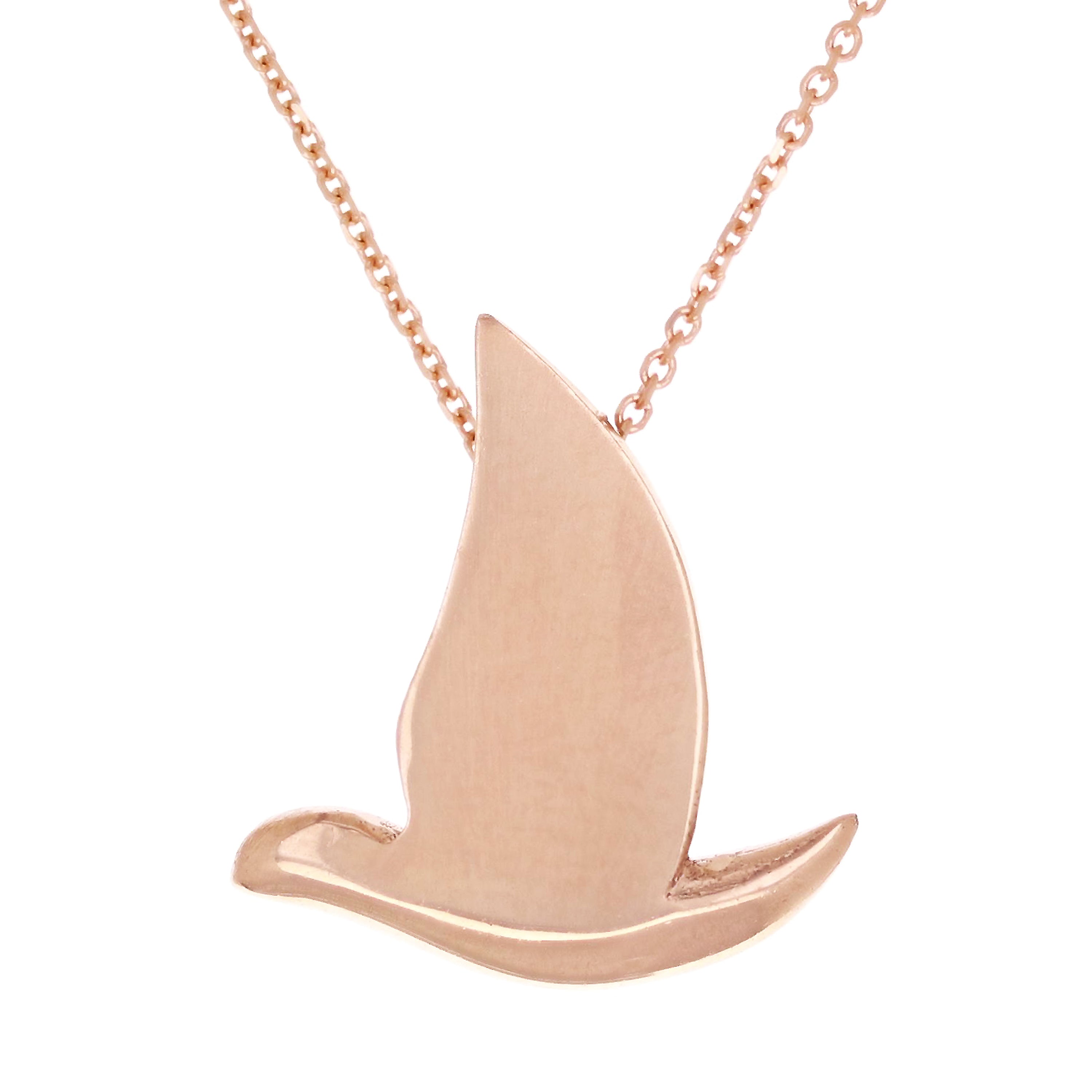 14k Rose Gold Holy Spirit Dove Necklace 18" 3.1 grams - Rose