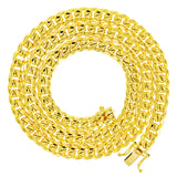 Italian 10k Yellow Gold Hollow Miami Cuban Chain Necklace 20" 6.8mm 25 grams - 20" 25 grams