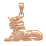 14k Rose Gold Solid Ancient Egypt THE SPHINX Charm Pendant 2.6 grams - Rose