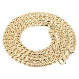 Men's 10k Yellow Gold Miami Cuban Link Necklace 20" 8mm 71.8 grams - Yellow,20" 71.8 grams