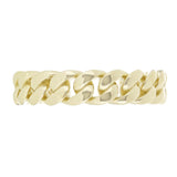 14k Yellow Gold Miami Cuban Ring Curb Link Band 5mm Size 6 - 4 grams - 6