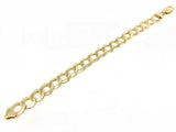 Men's 14k Yellow Gold Solid Cuban Link Chain Bracelet 7.5" 11mm 21 grams