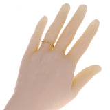 14k Yellow Gold Cutout Cross Ring Band Size 5.5 - 2mm 1.3 grams