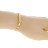 Italian 14k Yellow Gold Engravable Baby Kids Mariner ID Bracelet 5.5" 2.4 grams