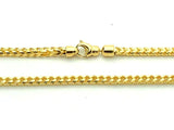 14k Yellow Gold Solid Franco Chain Link Necklace 28" 3.6mm 60.8 grams - 28"