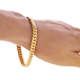 14k Yellow Gold Cuban Bracelet 8.5" 6.5mm 28.4grams