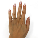 14k Yellow Gold Twist Pattern Ring 2.8 grams Size 6.5 - Yellow