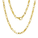 10k Yellow Gold Solid Handmade Fashion Link Necklace 20" 5 mm 31 grams - 20" 31 grams