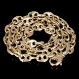 10k Yellow Gold Solid  Mariner Anchor Link Chain Necklace 20" 6.4mm 23.5grams - 20"