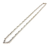 10k White Gold Solid Handmade Fashion Link Chain Necklace 20" 5mm 70.9 grams - White,20" 70.9 grams