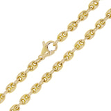 14k Yellow Gold Solid Gucci Mariner Link Chain Necklace 20" 4.9mm 30.8 grams - Yellow,20"