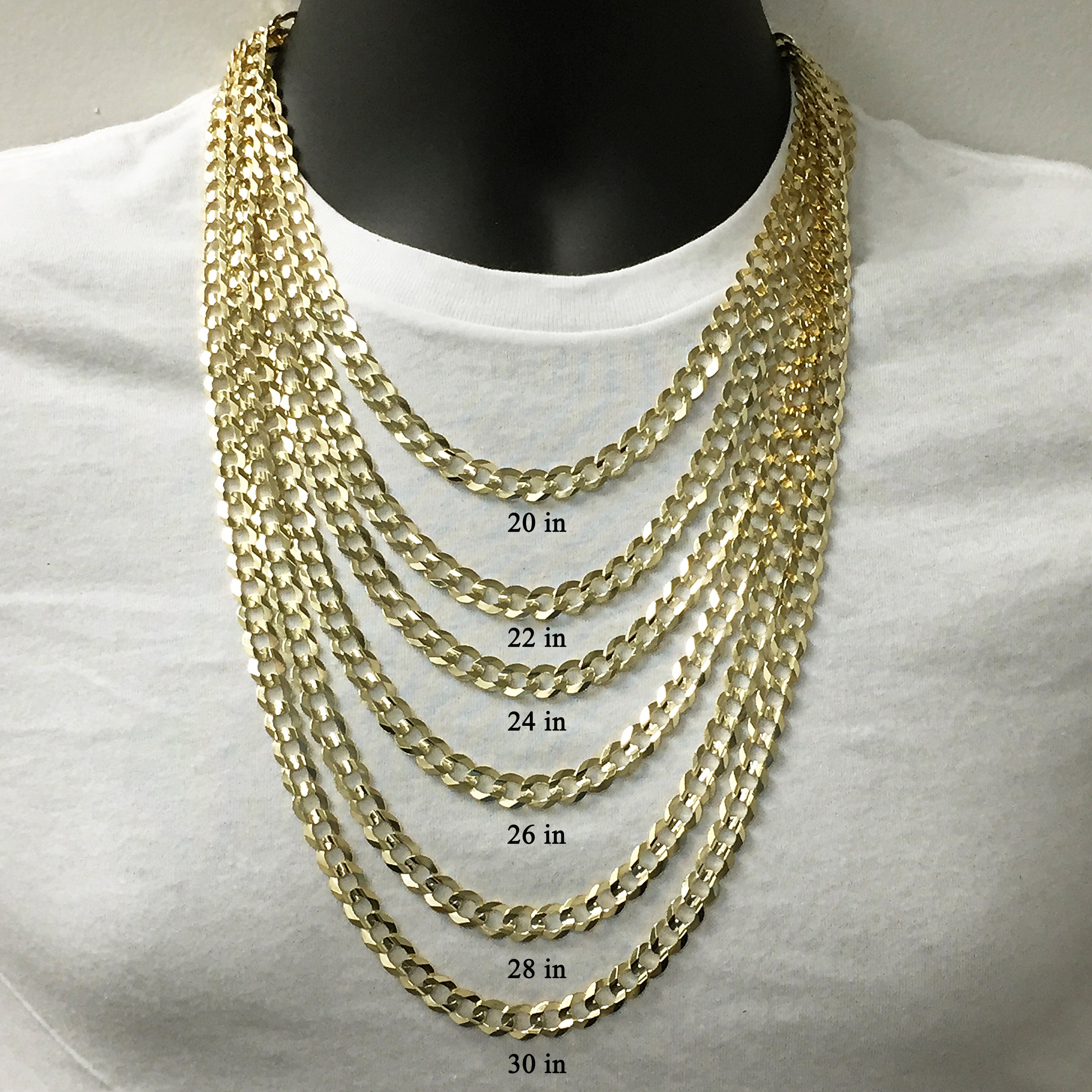 Italian 14k Yellow Gold Curb Link Chain Necklace 20" 8.5mm 30.7 grams - 20"