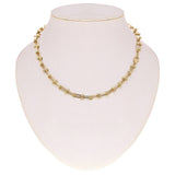 Italian 14k Yellow Gold Semi-Solid U-Link Chain Necklace 17.5" 8mm 17.8 grams - Yellow 8mm 17.5" 17.8 grams