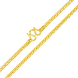 Italian 24k Yellow Gold Solid Franco Chain Necklace 20" 2mm 19.6 grams - 20" 19.6 grams