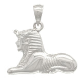 14k White Gold Solid Ancient Egypt THE SPHINX Charm Pendant 2.6 grams - White