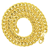 Italian 10k Yellow Gold Hollow Miami Cuban Chain Necklace 24" 12mm 72.7 grams - 24" 72.7 grams