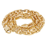 Italian 14k Yellow Gold Solid Heavy Link Anchor Chain Necklace 20" 5.5mm 73.5 grams - 5mm 20"