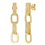 Italian 14k Yellow Gold Oval Links Necklace, Bracelet & Earrings Set 24.4 grams
