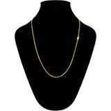 Italian 21k Yellow Gold Solid Anchor Chain Necklace 18" 2mm 7.1 grams - 18" 7.1 grams