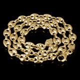 10k Yellow Gold Solid Puffy Gucci Mariner Chain Necklace 20" 11.7mm 110.2 grams - Yellow,20"