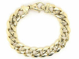 Men's 14k Yellow Gold Solid Miami Cuban Link Chain Bracelet 9" 12.5mm 94.5 grams