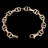 14k Yellow Gold Solid Handmade Oval Link Chain Bracelet 8.5" 9.4mm 33.1 grams