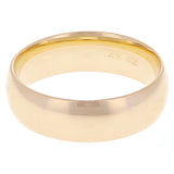 14k Yellow Gold Comfort Fit Plain Wedding Band Ring 6mm Size 13 - Yellow,6mm Ring Size 13