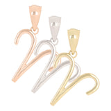 14k Rose Gold Aries Zodiac Sign Charm Pendant - Aries,Rose