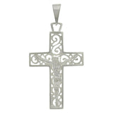 925 Sterling Silver Christian Jesus Christ Catholic Crucifix Cross Pendant