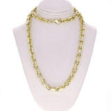 14k Yellow Gold Handmade Fashion Link Necklace 22" 4.5mm 40.7 grams