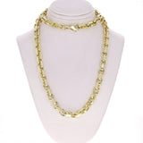14k Yellow Gold Handmade Fashion Link Necklace 24" 4.5mm 44.4 grams