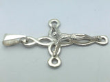 925 Sterling Silver Christian Jesus Christ Catholic Crucifix Cross Pendant