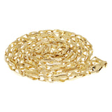 14k Yellow Gold Handmade Fashion Link Necklace 22" 5.5mm 62 grams