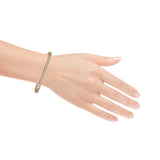 14k Yellow Gold 13.73ctw Diamond Luxury Tennis Bracelet 8"