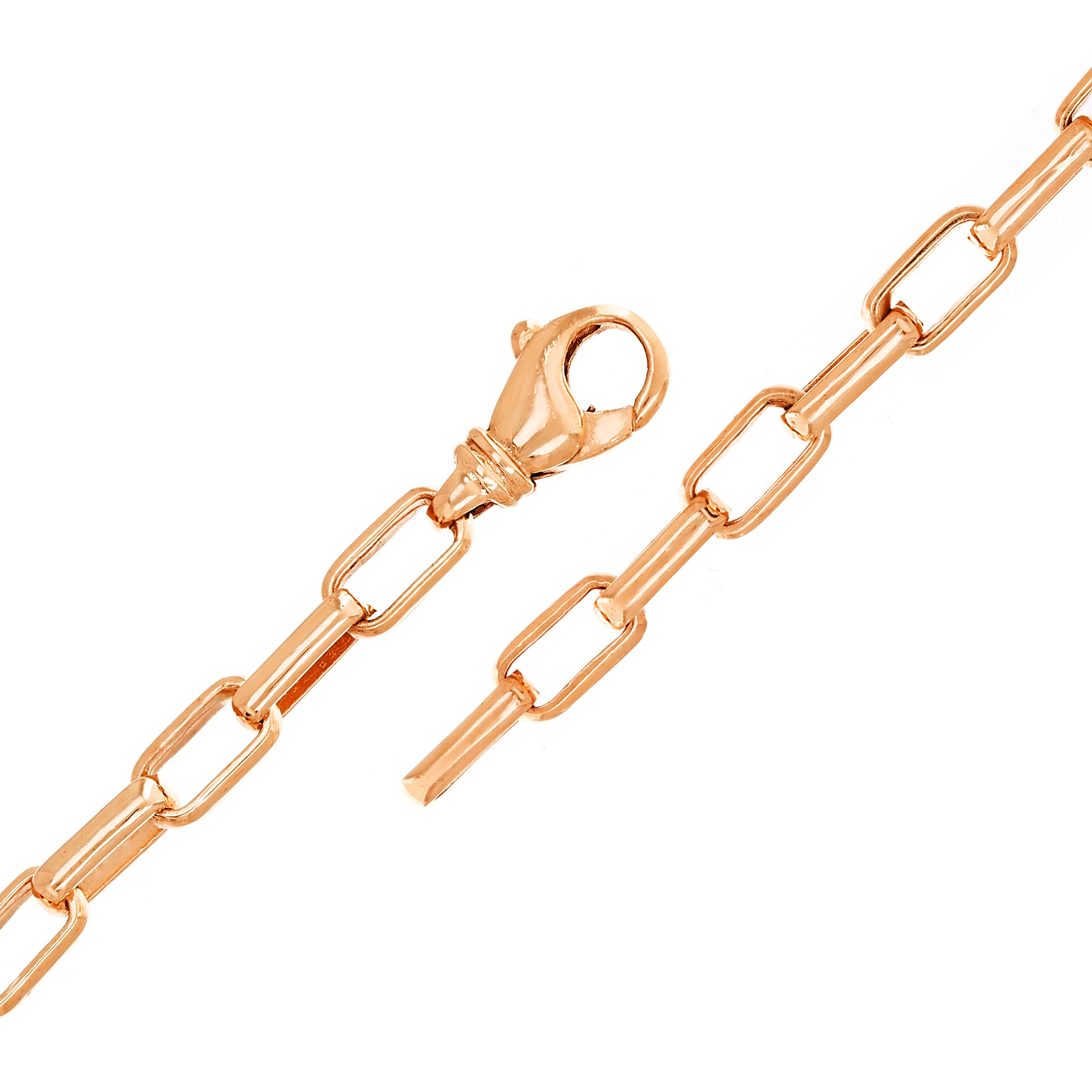 14k Yellow Gold Solid Handmade Fashion Link Bracelet 7.5" 5.6mm 12.6 grams - Yellow,7.5" 12.6 grams