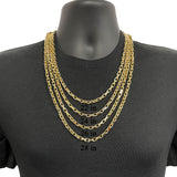 Men's Italian 14k Yellow Gold Solid Heavy Link Chain Necklace 22" 5mm 67 grams - 5mm 22"