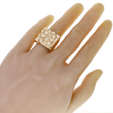 Men's 14k Yellow Gold Solid Square Nugget Ring Size 7.5 - 21mmx22mm 27.5 grams - Ring Size 7.5 27.5 grams