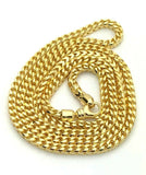 14k Yellow Gold Solid Franco Chain Link Necklace 28" 3.6mm 60.8 grams - 28"